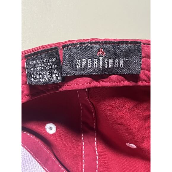 Sportsman Chevrolet Bow Tie Ball Cap Red Gray - Picture 5 of 5